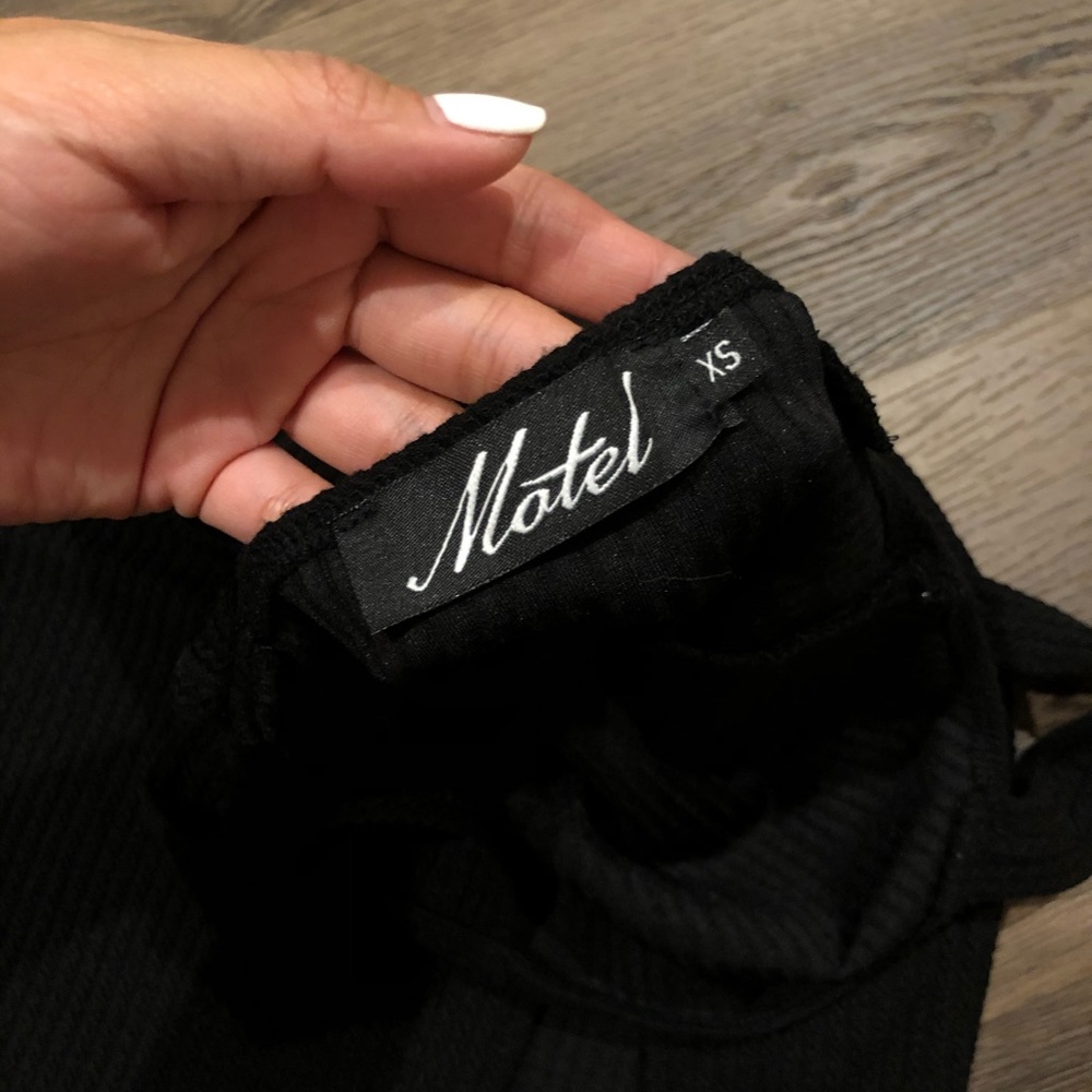 (SOLD)motel sexy split lil black dress